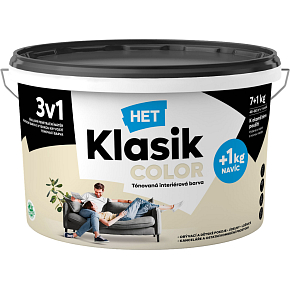Het Klasik Color maliarska farba, 0017 biely smotanový, 7+1 kg