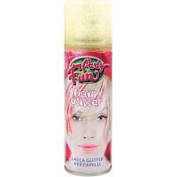 Party Fun lak na vlasy s glitry strieborný, 125 ml