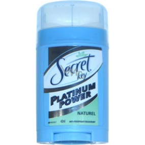 Secret Key Platinum Power Naturel antiperspirant dezodorant stick pre ženy 40 ml