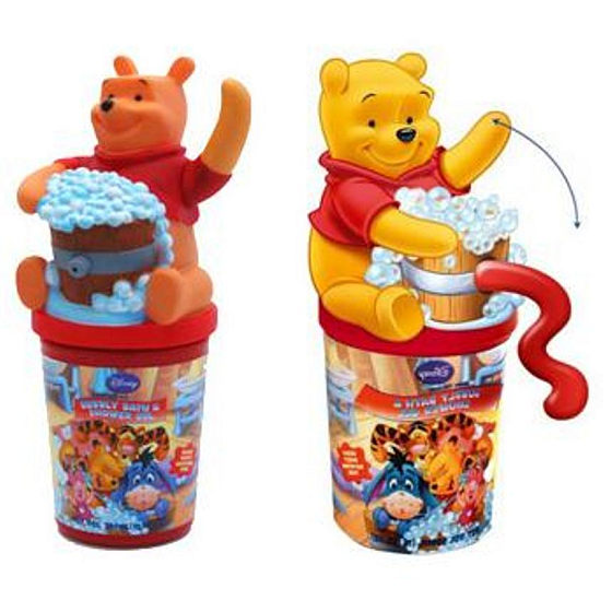 Disney Medvedík Pú 3D sprchový gél s dávkovacím mechanizmom pre deti 300 ml