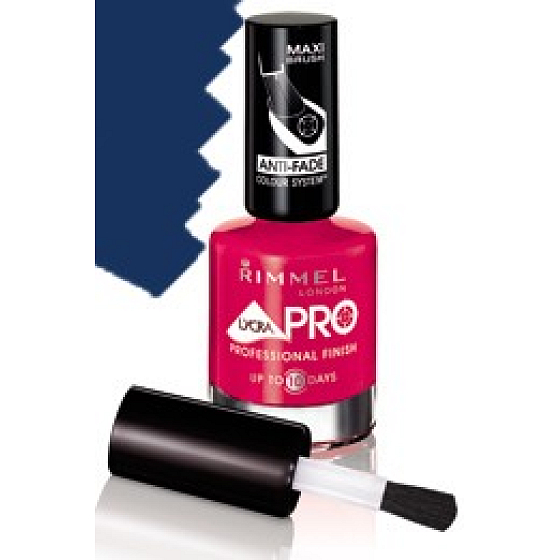 Rimmel London Lycra Pro lak na nechty 400 Blue Vogue dlhotrvajúci í 12 ml