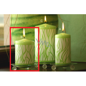 Lima Savana sviečka zelená valec 70 x 100 mm 1 kus