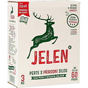 Jelen prací prášok s mydlovým základom, 60 dávok, 3 kg