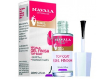 Mávala Gel Finish Top Coat vrchný lak s gélovým efektom bráni odlupovaniu nechtov a predčasnému olupovaniu laku 10 ml