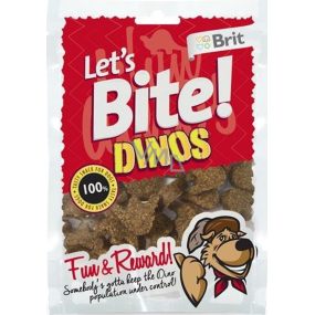 Brit Lets Bite Dinos doplnkové krmivo pre psov 150 g
