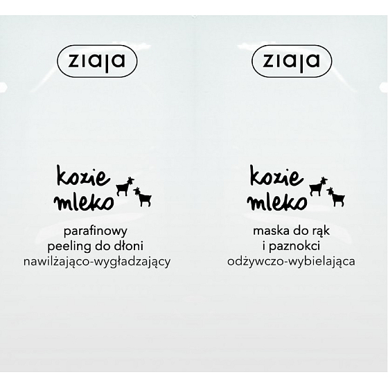 Ziaja Kozie mlieko parafínový peeling a maska na ruky 2 x 7 ml