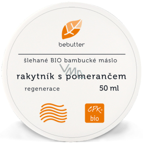Aromatica Bebutter Bio Rakytník s pomarančom šľahané bambucké maslo pre regeneráciu pokožky 50 ml