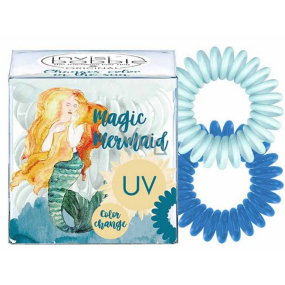 Invisibobble Magic Mermaid Ocean Tango Gumička do vlasov meniace farbu modrá špirálová 3 kusy