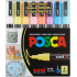 Posca Univerzálna sada akrylových fixiek 0,9 - 1,3 mm Mix pastelových farieb 8 kusov PC-3M