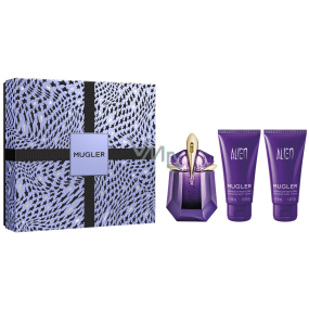 Thierry Mugler Alien parfumovaná voda 30 ml + telové mlieko 2 x 50 ml, darčeková sada pre ženy