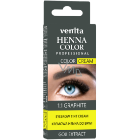 Venita Henna Color krémová farba na obočie 1.1 Grafit 30 g