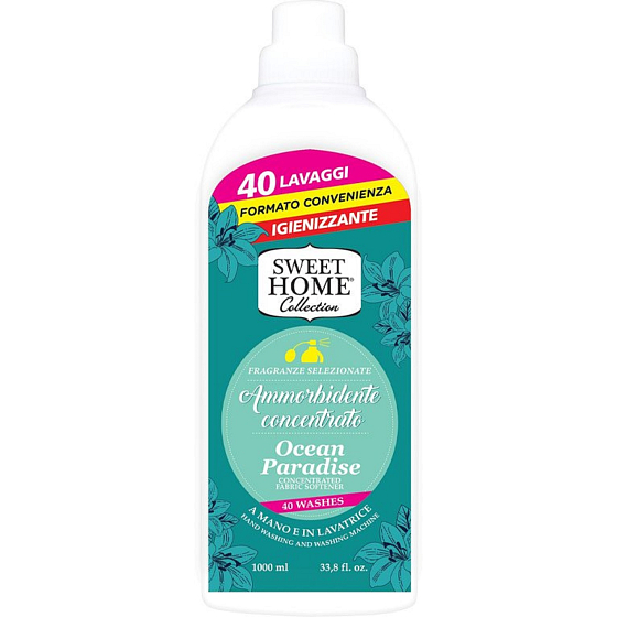 Sweet Home Ocean Paradise - Koncentrovaný zmäkčovač tkanín Sea breeze 40 dávok 1 l