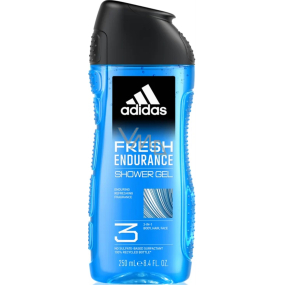 Adidas Fresh Endurance 3v1 sprchový gél na telo, vlasy a pokožku pre mužov 250 ml