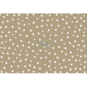 Darčekový baliaci papier 70 x 200 cm Vianočný KRAFT Stars