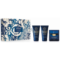 Versace Eau Fraiche Extreme Pour Homme parfumovaná voda 50 ml + balzam po holení 50 ml + sprchový gel 50 ml, darčeková sada pre mužov