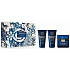 Versace Eau Fraiche Extreme Pour Homme parfumovaná voda 50 ml + balzam po holení 50 ml + sprchový gel 50 ml, darčeková sada pre mužov