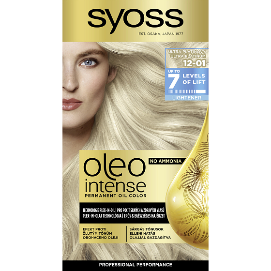 Syoss Oleo Intense olejová farba na vlasy 12-01 Ultra platinová