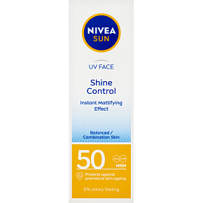Nivea Sun Shine Control zmatňujúci pleťový krém na opaľovanie, OF 50, 50 ml Nivea Sun Shine Control zmatňujúci pleťový krém na opaľovanie, OF 50, 50 ml
