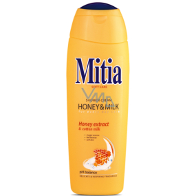 Mitia Soft Care Honey & Milk s medovými extraktmi sprchový gél 400 ml