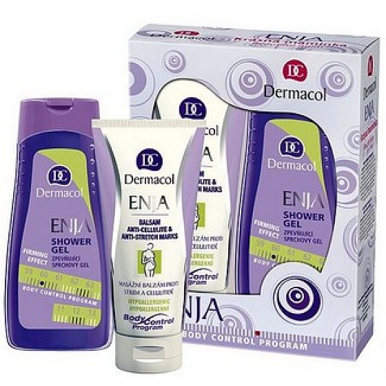 Dermacol Enja Krásna Mamička sprchový gél 250 ml + balzam proti striám 200 ml, kozmetická sada