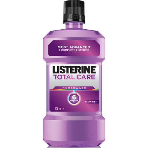 Listerine Total Care Clean Mint ústna voda pre kompletnú ochranu zubov 250 ml