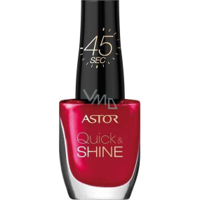 Astor Quick & Shine Nail Polish lak na nechty 306 Red Letter Day 8 ml