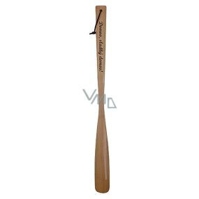 Bohemia Gifts Drevená lyžica na topánky s potlačou Domov, sladký domov! Dĺžka 55 cm.