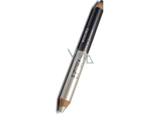 Princessa Davis Eye Double Colour očné tiene v ceruzke + strúhadlo 012 sivá a biela 6 g