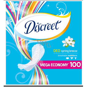 Discreet Deo Spring Breeze Multiform slipové intímne vložky pre každodenné použitie 100 kusov