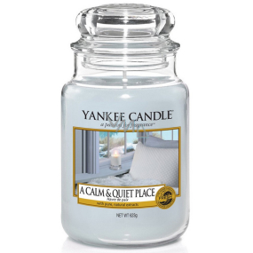 Yankee Candle A Calm & Quiet Place - Pokojné a tiché miesto vonná sviečka Classic veľká sklo 623 g