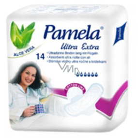 Pamela Ultra Extra Cotton Like hygienické vložky s krídelkami 14 kusov