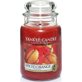 Yankee Candle Spiced Orange - Pomaranč so štipkou korenia vonná sviečka Classic veľká sklo 623 g