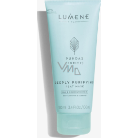Lumene Puhdas Purity Deeply Purifying Peat Mask hĺbkovo čistiaca pleťová maska s rašelinou pre mastnú a zmiešanú pleť 100 ml