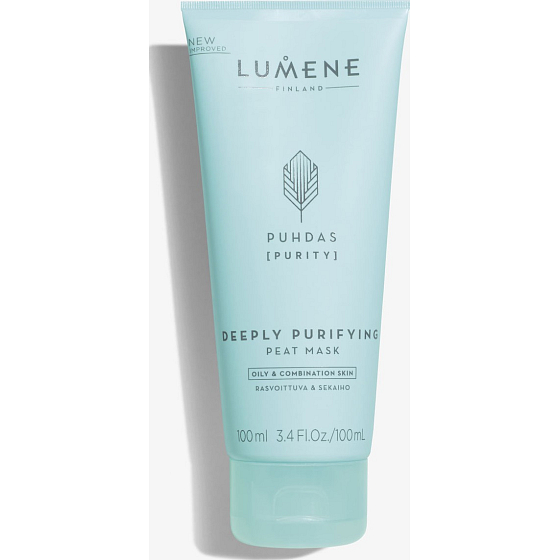 Lumene Puhdas Purity Deeply Purifying Peat Mask hĺbkovo čistiaca pleťová maska s rašelinou pre mastnú a zmiešanú pleť 100 ml