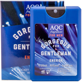 AQC Fragrances Gorgeous for Gentleman Energy toaletná voda pre ženy 20 ml