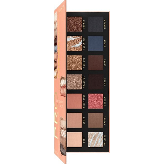 Catrice Pre Peach Origin Slim Eyeshadow Palette paleta očných tieňov 010 Golden Afterglow 10,6 g