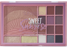 Sunkissed Sweet Sunrise Ultimate Face Palette paleta očných tieňov 12 x 0,95 g + rozjasňovač 2 x 1,75 g + rúž 17,5 g