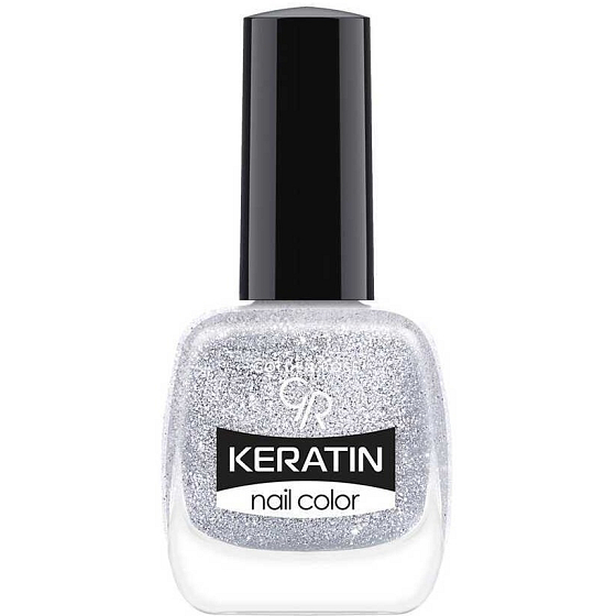 Golden Rose Keratin Nail Color Glitter lak na nechty 401 10,5 ml