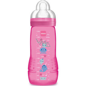 Mam Baby Bottle dojčenská fľaša pre deti Ružová 4+ mesiace 330 ml