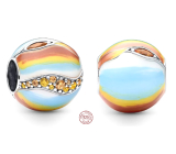 Charm Striebro 925 Planéta Jupiter, prívesok na náramok vesmír