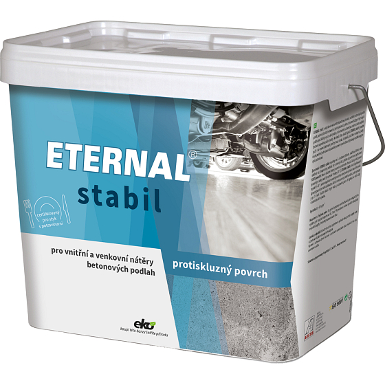 Eternal Stabil protiskluzová farba na betónové podlahy a dlažbu, tmavo šedá, 10 kg