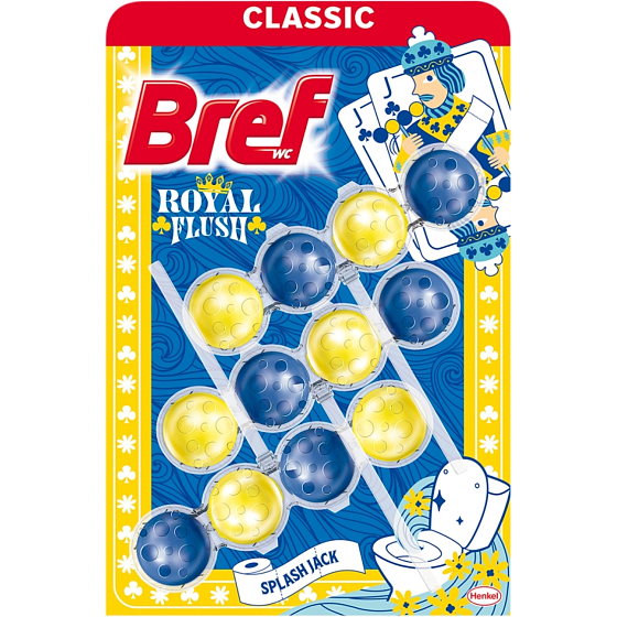 Bref WC Splash Jack, WC guľôčky, 3 × 50 g