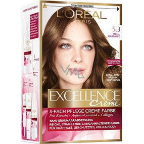 Loreal Paris Excellence Creme farba na vlasy 5.3 hnedá svetlá zlatá