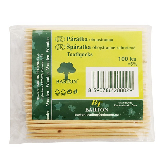 Bartoň Špáradlá obojstranné 100 kusov