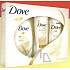 Dove Silk dezodorant sprej 150 ml + sprchový gél 250 ml + telové mlieko 250 ml, kozmetická sada
