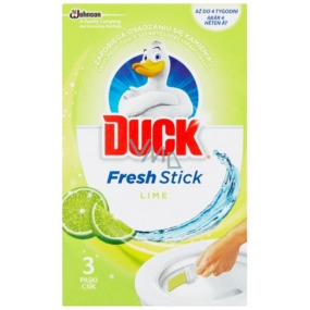 Duck Fresh Stick Limetka 3x gélové pásiky do WC misy 27 g