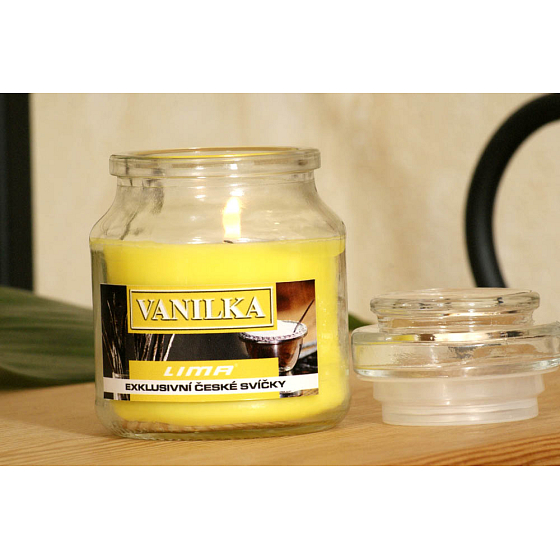 Lima Aroma Dreams Vanilka aromatická sviečka sklenička s viečkom 120 g