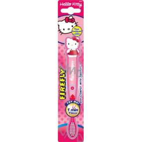 Svetluška Hello Kitty blikajúca zubná kefka s časovačom na 1 minútu pre deti 1 kus