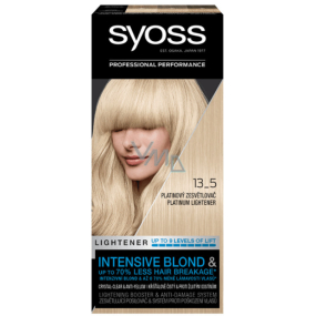 Syoss Lightening Blond Professional farba na vlasy 13-5 Intenzívna Platinový zosvetľovač Platinum Lightener