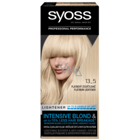 Syoss Lightening Blond Professional farba na vlasy 13-5 Intenzívny Platinový zosvetľovač Platinum Lightener